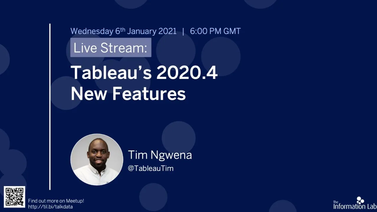 Tableau 2020.4 new feature Livestream