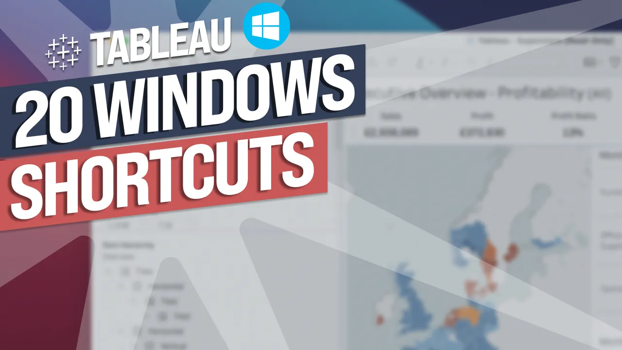 20+ Windows Tableau Desktop shortcuts you should know.
