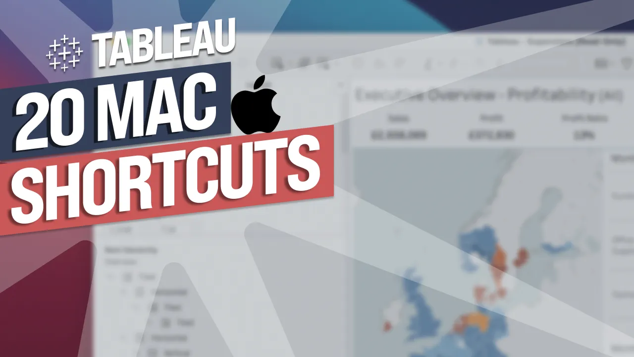 20+ Mac Tableau Desktop shortcuts you should know.