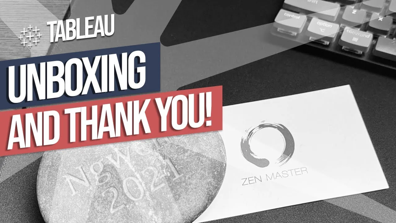 Unboxing the Tableau Zen Master rock and a big Thank you !