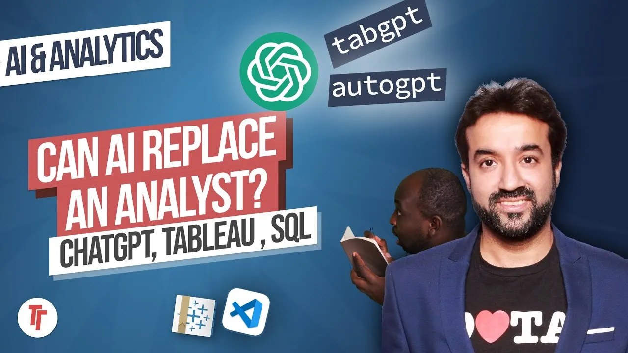 Can Ai Replace a data analyst? with Rahul Trehan on Chat GPT Auto GPT & Tableau