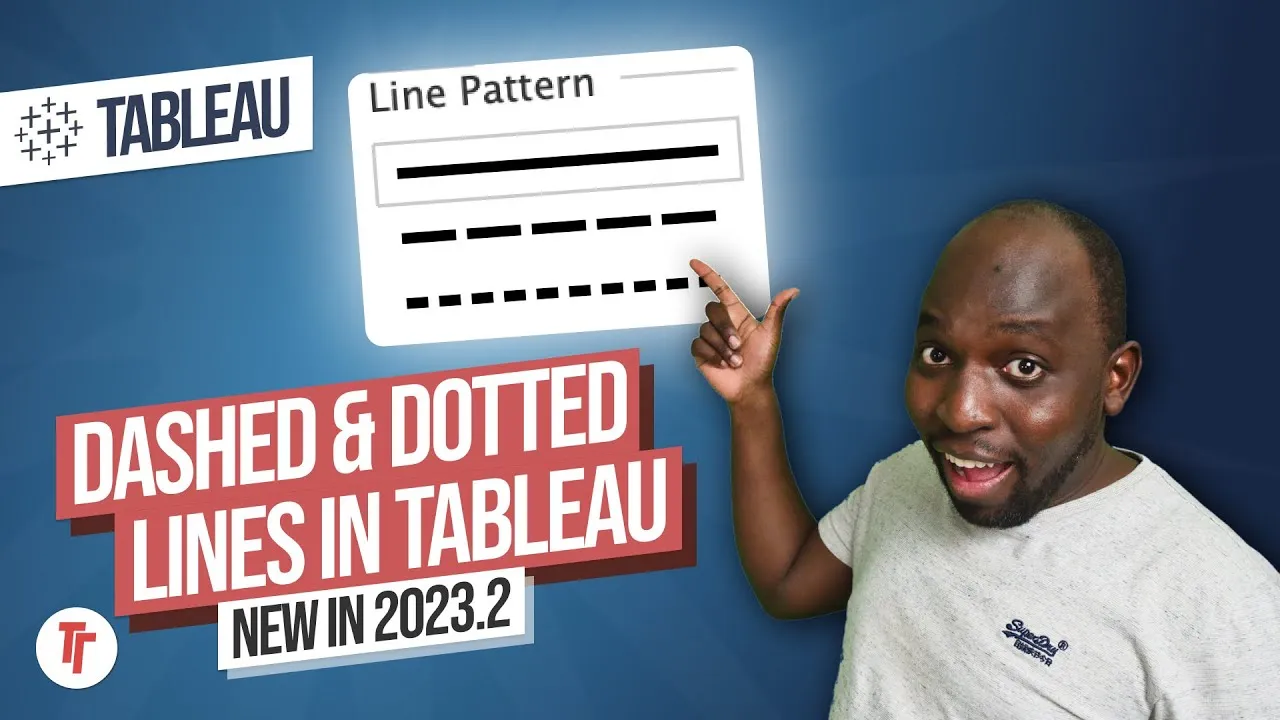 Dashed & Dotted Lines in Tableau | Line Patterns - New in tableau 2023.2
