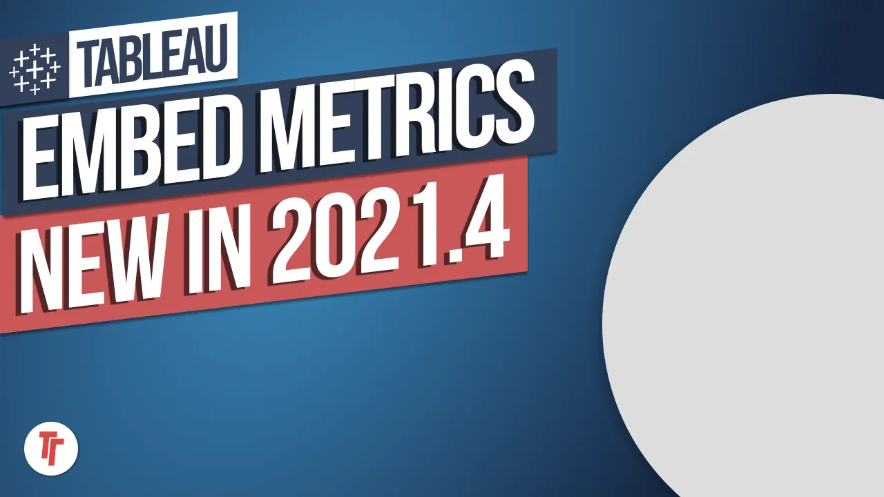Embed Metrics: New in Tableau 2021.4