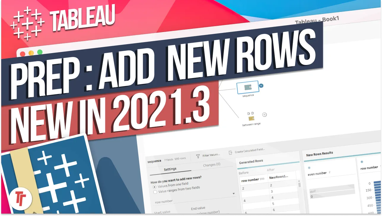 Generate rows in Tableau Prep: New in 2021.3