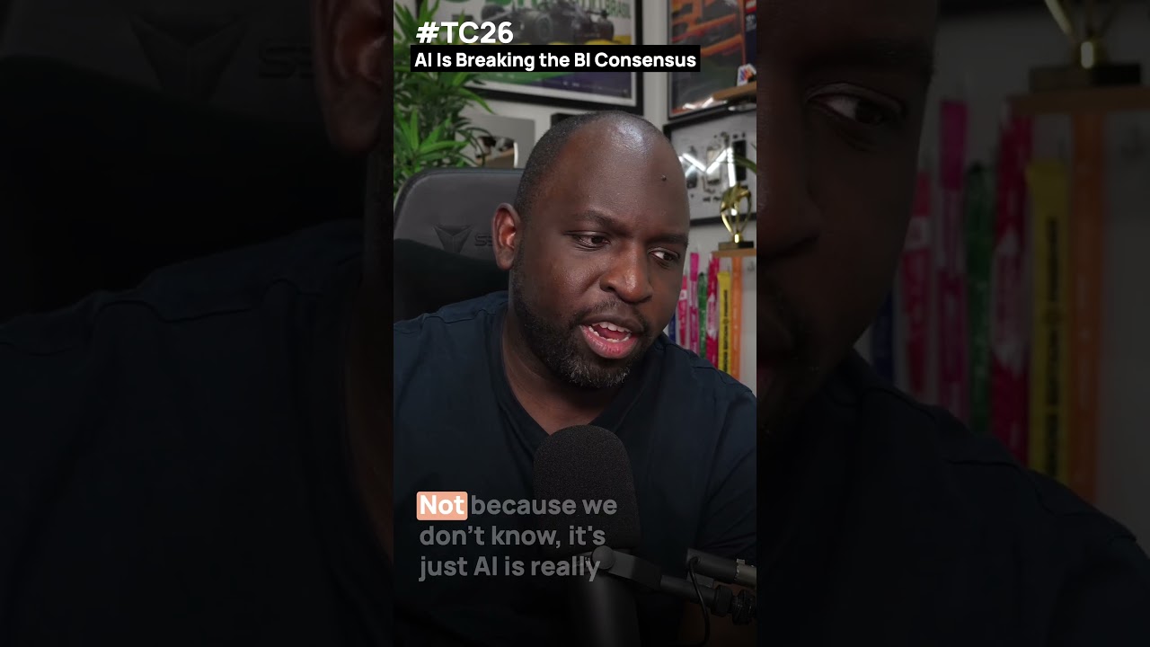 AI Is Breaking the BI Consensus #dataanalysis #tc26 #tableau
