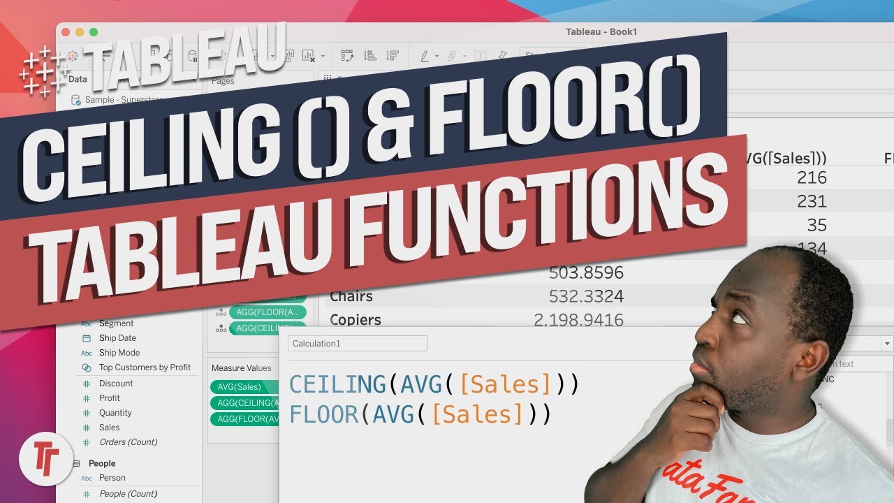 Ceiling and Floor functions in Tableau