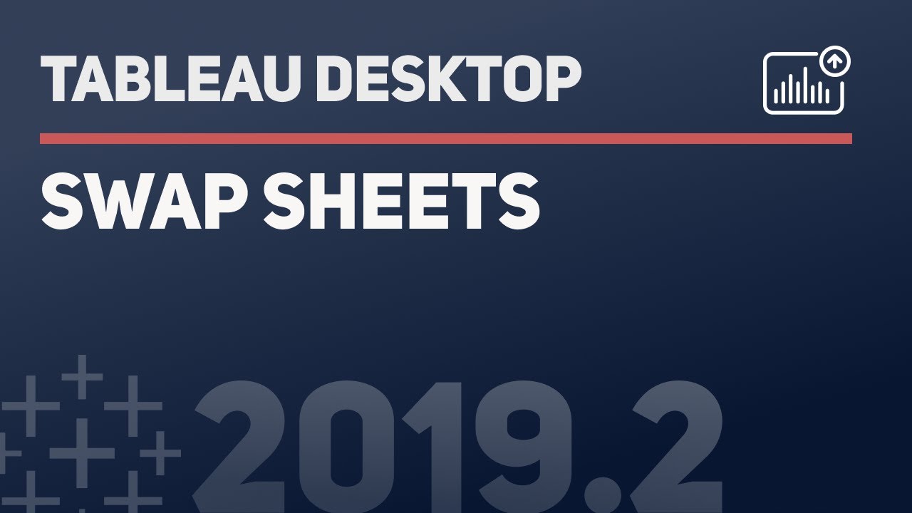 How to Swap sheets in a dashboard in Tableau Desktop 2019.2 and newer.